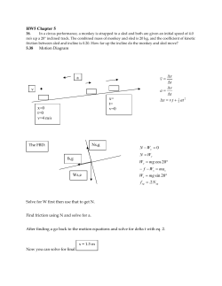 HW5 Chapter 5 N f mg W ma Wf mg W WN WN 2. 20sin 20 cos 0