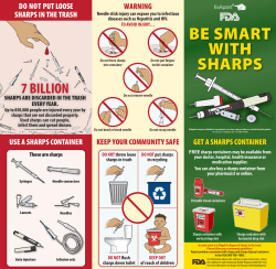 be smart with sharps - Safe Needle Disposal