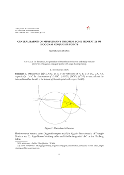 generalization of musselman`s theorem. some properties of isogonal