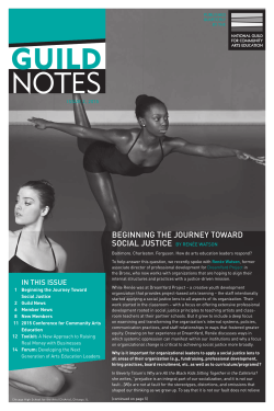 guild notes - National Guild for Community Arts Education