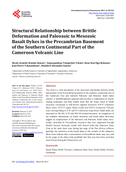 Structural Relationship between Brittle Deformation and Paleozoic