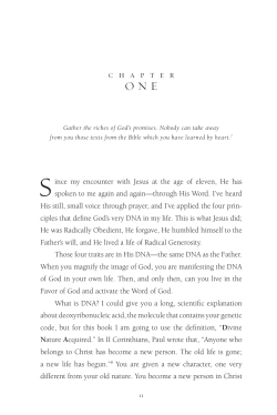 Living in the FOG (Favor of God)