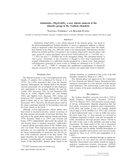 Akimotoite, (Mg,Fe)SiO3, a new silicate mineral of the