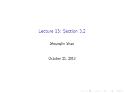 Lecture 13: Section 3.2