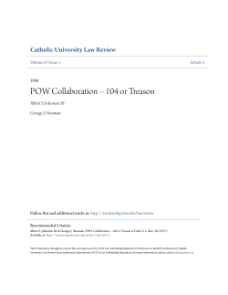 POW Collaboration &ndash; 104 or Treason