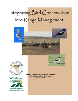 Integrating Bird Conservation into Range Management