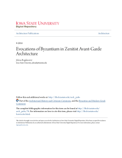 Evocations of Byzantium in Zenitist Avant