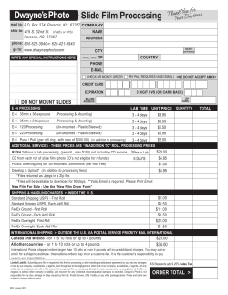 Slide Film Processing Dwayne`s Photo