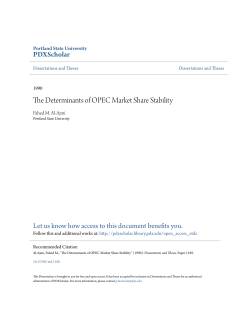 The Determinants of OPEC Market Share Stability