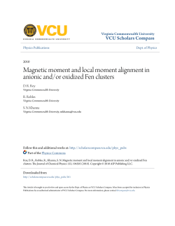 Magnetic moment and local moment alignment in anionic and/or