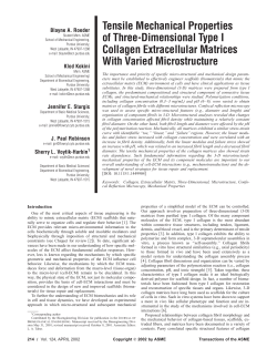 Tensile Mechanical Properties of Three