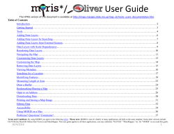 MORIS User Guide