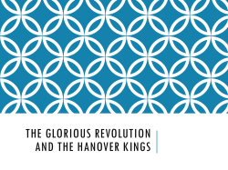 the glorious revolution and the hanover kings