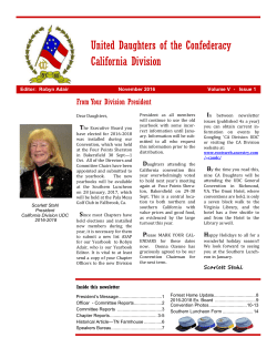United Daughters of the Confederacy California Division