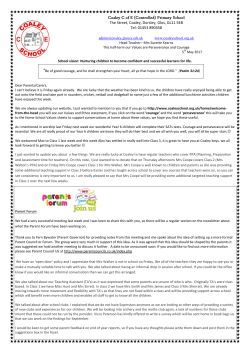 Newsletter 5th May 2017 - Coaley C of E Primary School