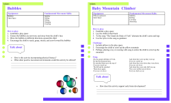 Bubbles Baby Mountain Climber