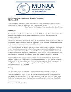 Full Abstract - Model United Nations on Asian Affairs