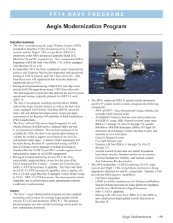 Aegis Modernization Program