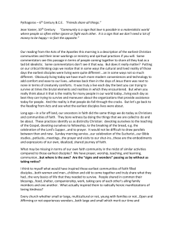 Pythagoras &ndash; 6th Century B.C.E. &ldquo;Friends share all things.&rdquo; Jean