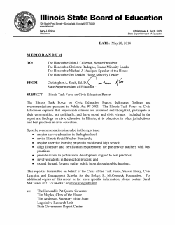 Illinois Task Force on Civic Education (CETF) Report