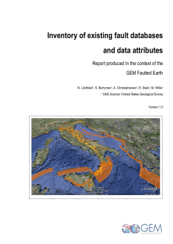 Inventory of existing fault databases and data attributes