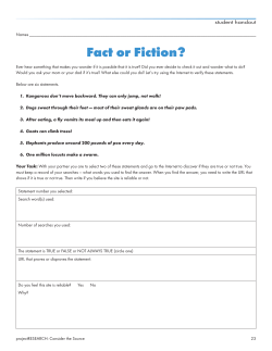 Fact or Fiction? - Western Reserve Public Media