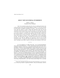 jesus` view of eternal punishment