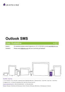Outlook SMS - Grapevine Interactive