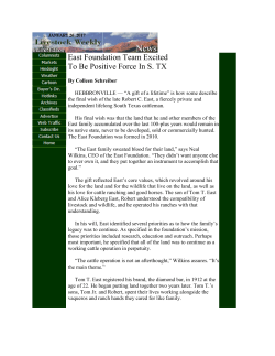 Full Text - East Foundation