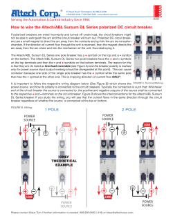 DC Wiring White Paper UL489 ABL DL Series