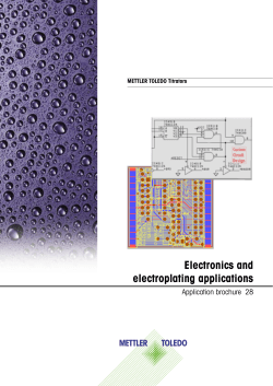 Electronics and electroplating applications