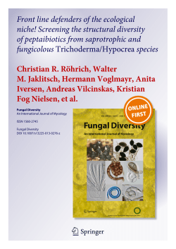 Front line defenders of the ecological niche! Screening the structural