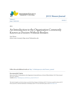 An Introduction to the Organization Commonly Known as Doctors