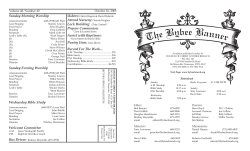 Bybee Banner - Church of Christ at Bybee Branch