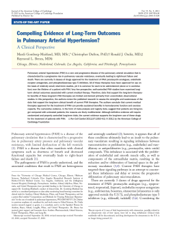 Compelling Evidence of Long-Term Outcomes in Pulmonary