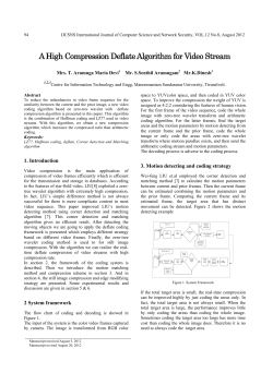 A High Compression Deflate Algorithm for Video Stream