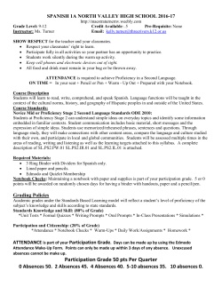 Participation Grade 50 pts Per Quarter - Kelly Turner