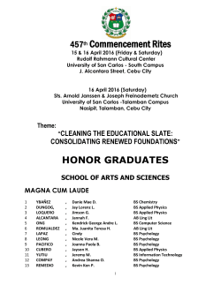 Cum Laude - University of San Carlos