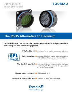 The RoHS Alternative to Cadmium