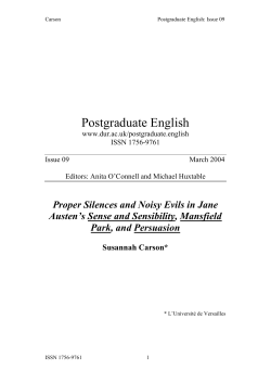 Postgraduate English - Durham University Community