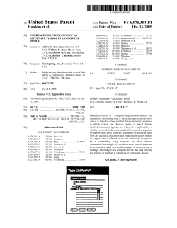 Interface for processing of an alternate symbol in a computer device