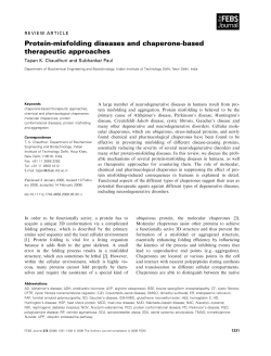 Protein-misfolding diseases and chaperone
