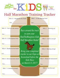 Race around the track to earn your RunTheBluegrass Kids Half