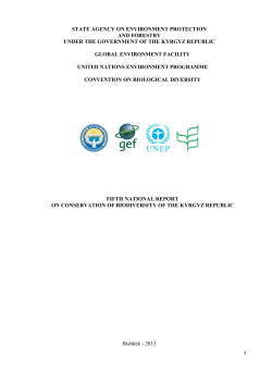CBD Fifth National Report - Kyrgyzstan (English version)