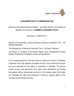 CONSUMER RIGHTS COMMEMORATION