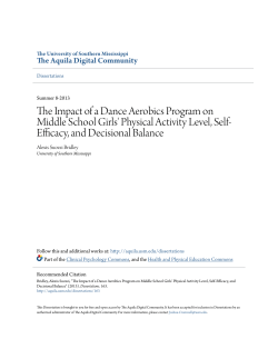 The Impact of a Dance Aerobics Program on Middle School Girls