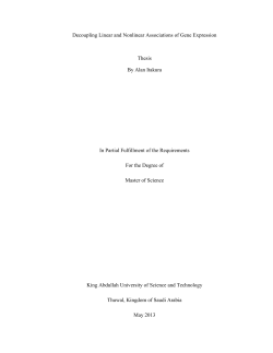 Decoupling Linear and Nonlinear Associations of Gene Expression