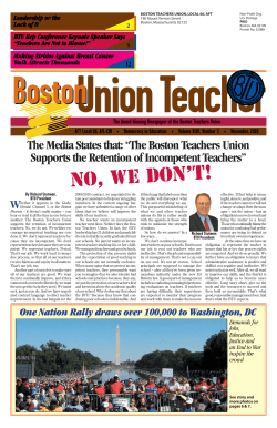 NO, WE DON`T! - Boston Teachers Union