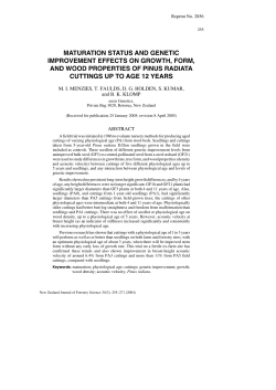 Maturation status and genetic improvement effects on growth