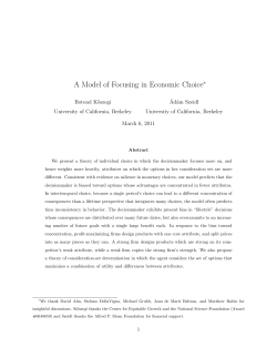 A Model of Focusing in Economic Choice